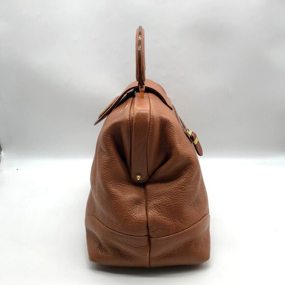 Givenchy Brown Pebbled Leather Vintage Doctor Bag - Picture 4 of 11